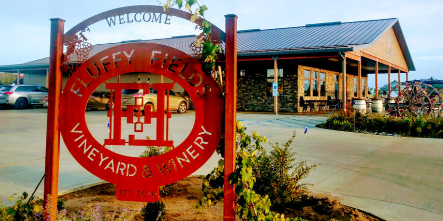 A Visit To Fluffy Fields Winery & Friendly Dickinson, North Dakota – Day 18 fluffy fields winery entrance