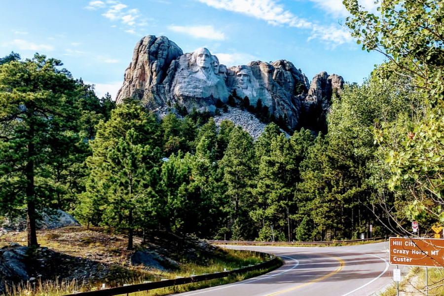 hiking Mount Rushmore