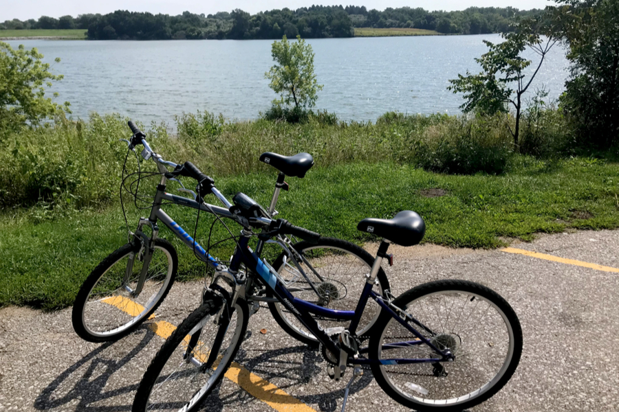 bikes at the lake 