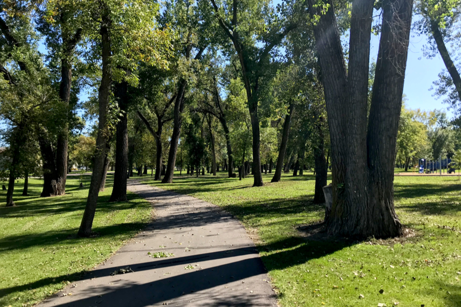 biking across the Missouri river