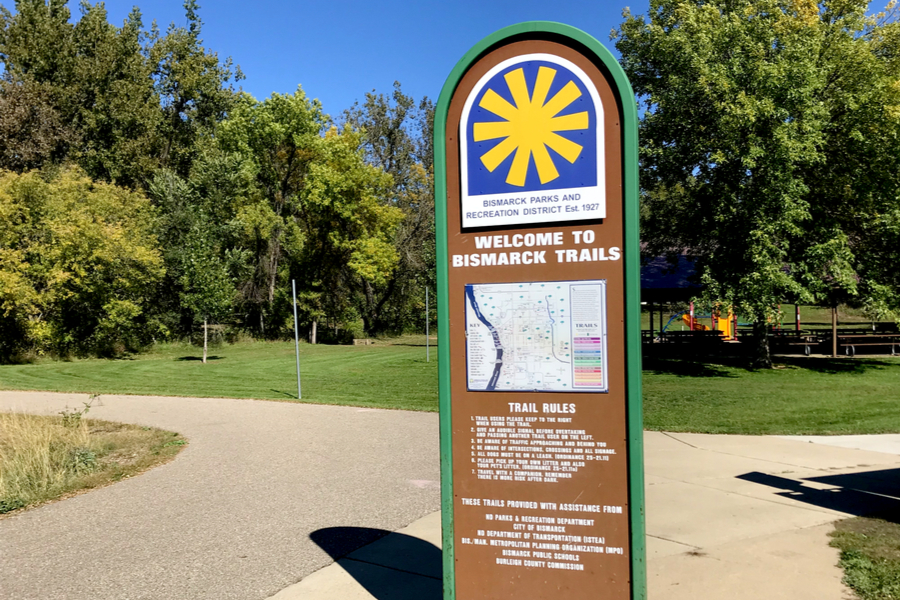 biking along the Missouri river