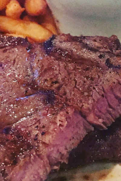 an Omaha steak in Omaha, Nebraska