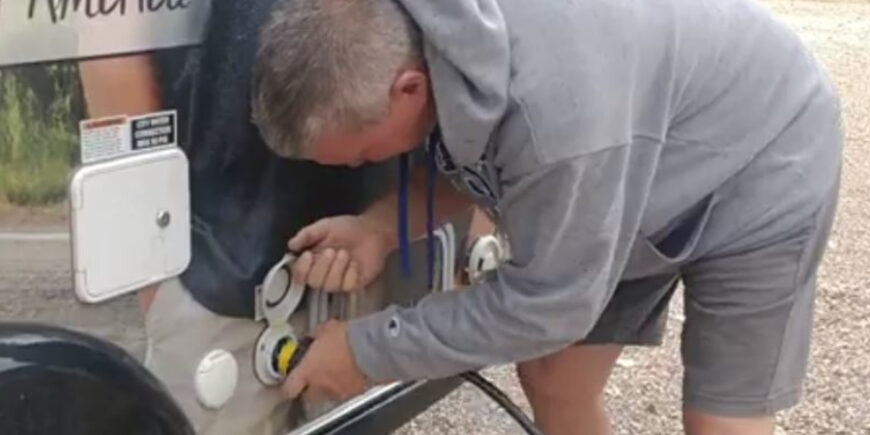 How We Set Up Camp Each Day In Our T@B 400 Camper – (With Video) Day 16 set up the camper