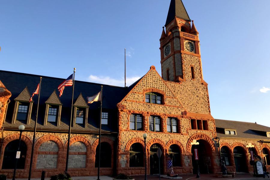 Cheyenne, Wyoming train depot 