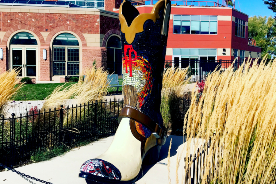 cowboy boot in cheyenne, wyoming 