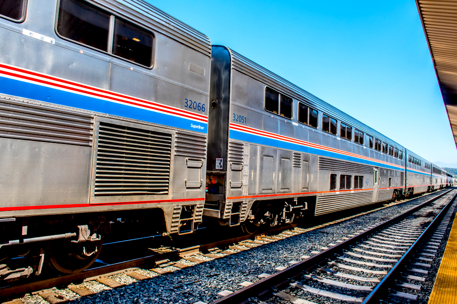 Amtrak trip on double decker rail car 