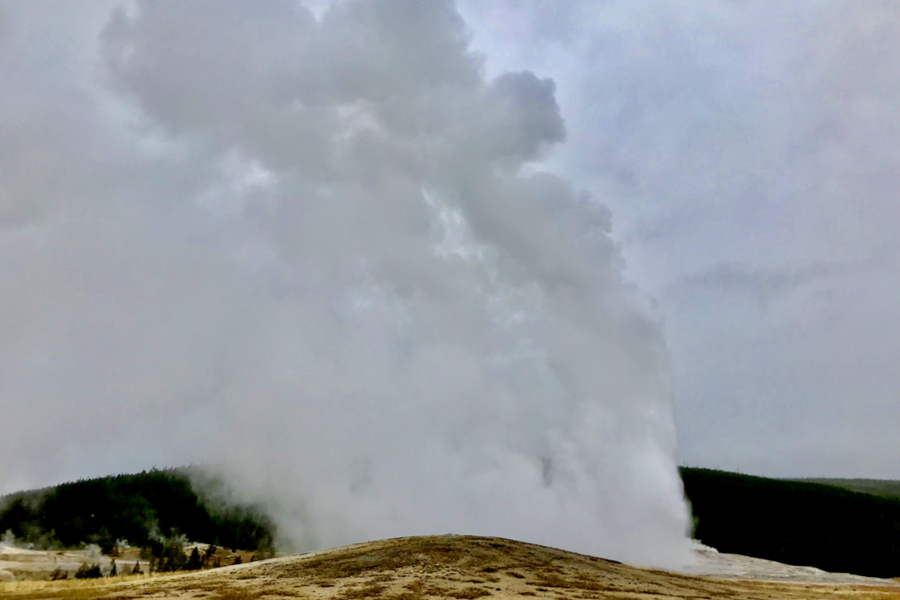 Old Faithful at Yellowstone National Park 