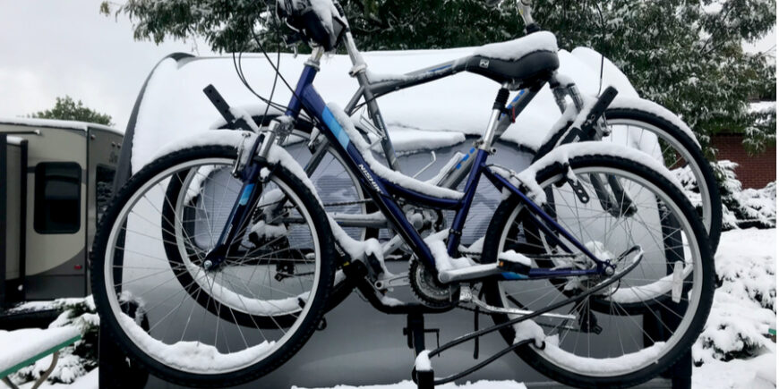 A Snowy Day in Denver and a 65 Degree Swing in Temperature – Day 32 living in our teardrop