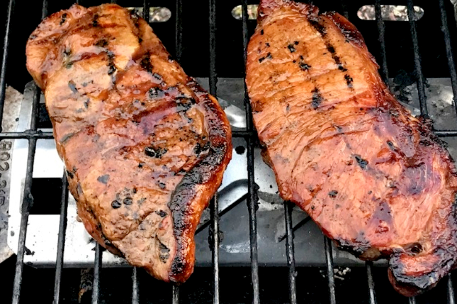 cooking in a camper outdoors 