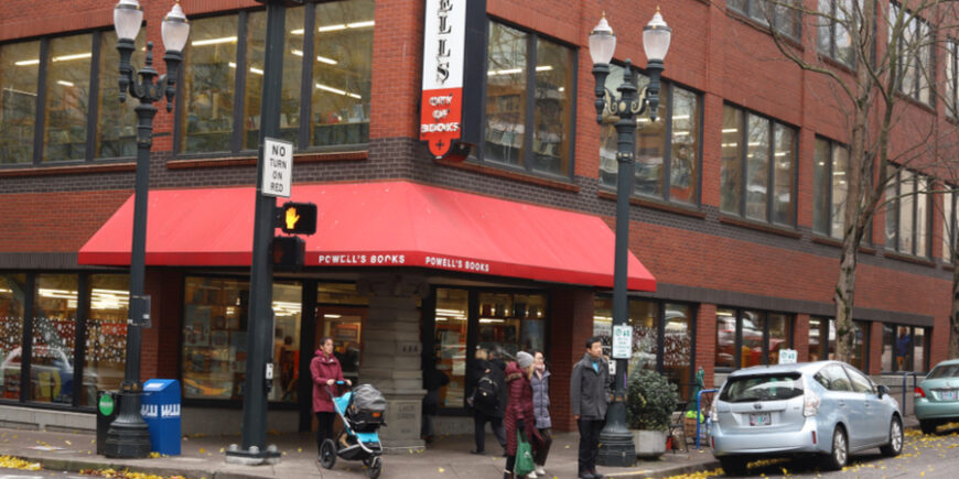 Powell’s City of Books – And Finding Our Book On The Shelf! – Day 70 Powell’s City of Books – And Finding Our Book On The Shelf! – Day 70