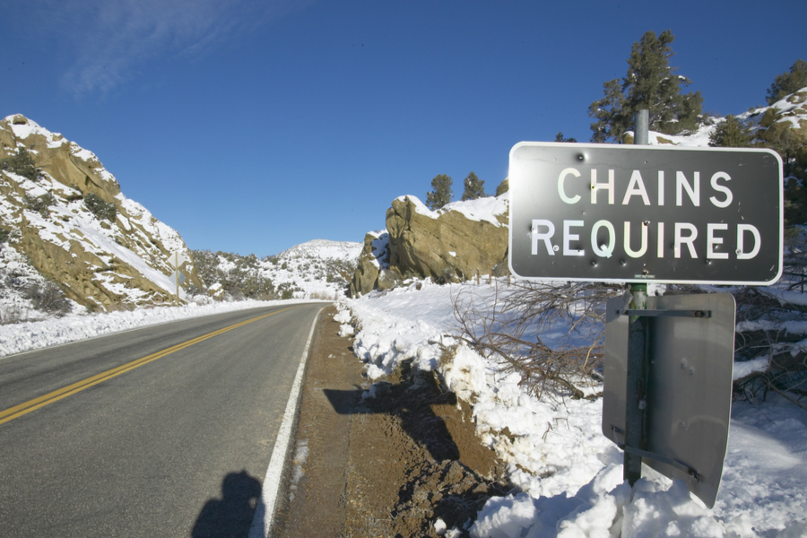 chains required outside of Bakersfield