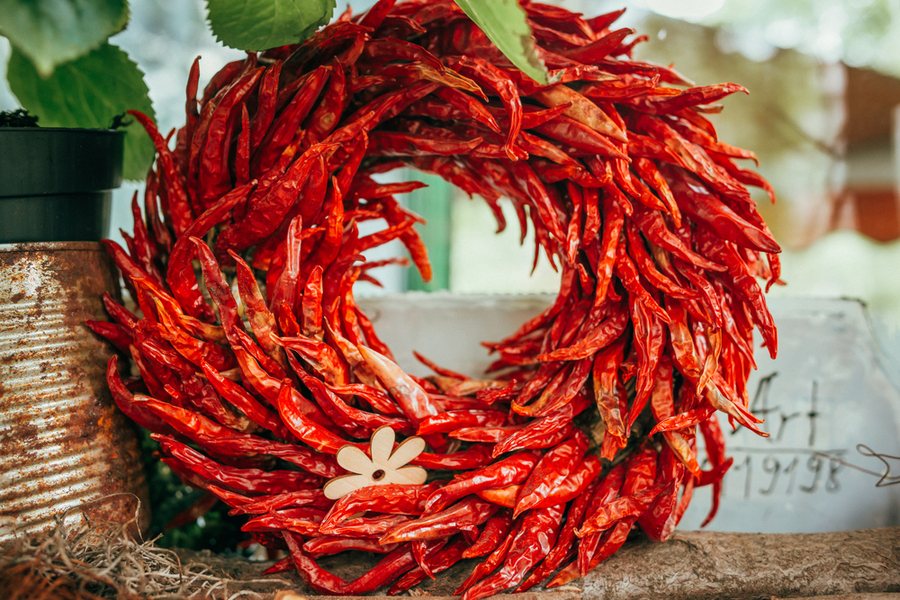 chile pepper wreath 