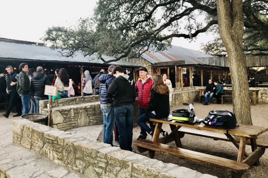 outdoor waiting area 