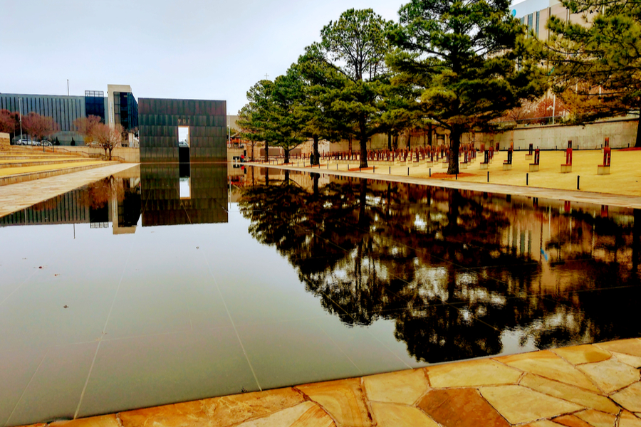 Oklahoma City National Memorial - Reflecting pond