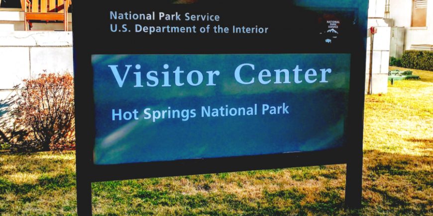 hot springs national park sign