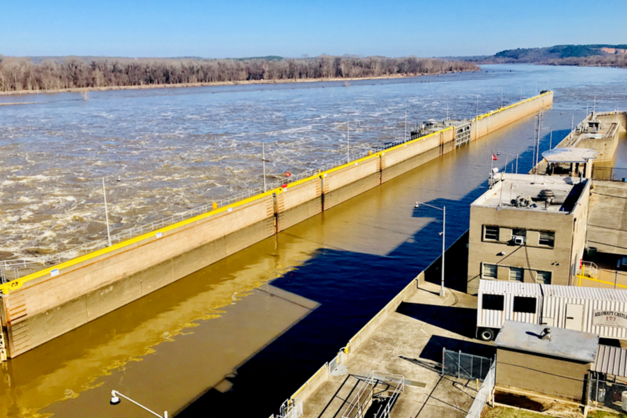 big dam bridge lock 