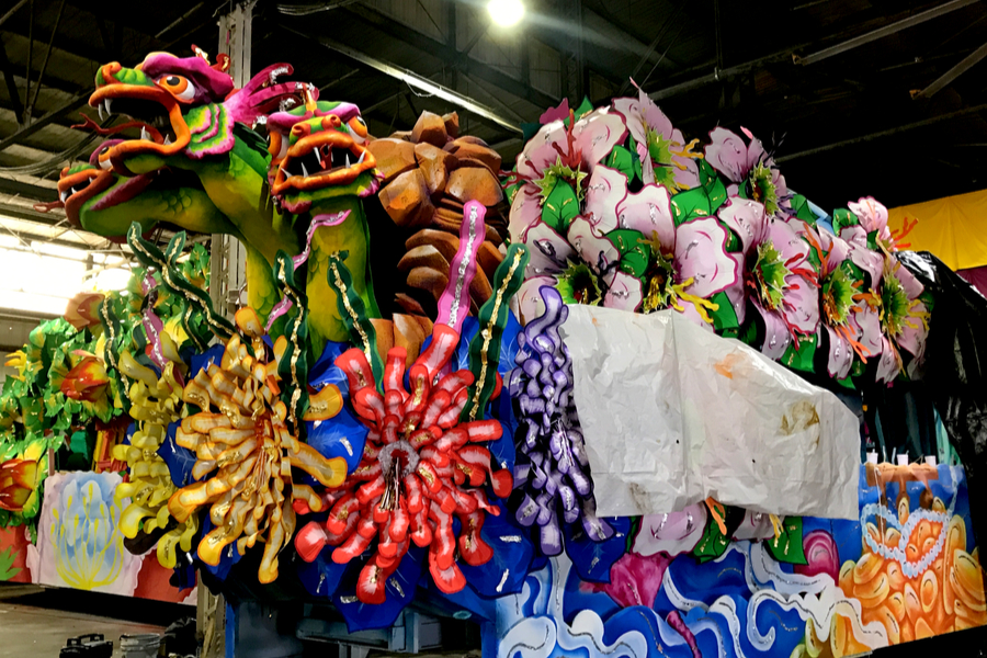 mardi gras world float 