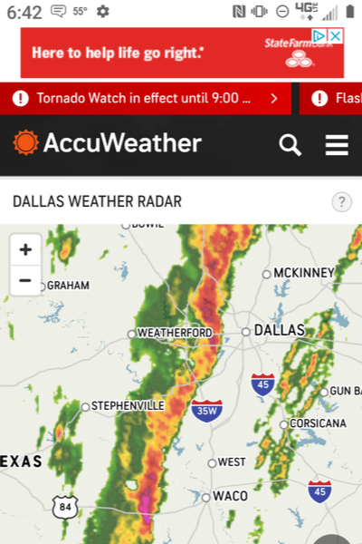 weather radar map