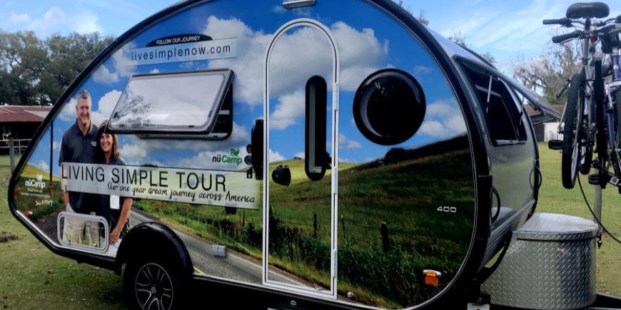 Off Grid Living With Solar Power, How Our Dual Powered Camper Works – Day 165 camper at Tumble Farms