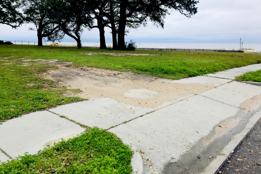 Hurricane Katrina driveway 