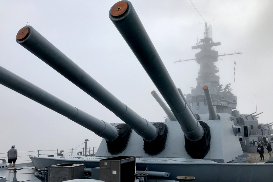 Battleship Memorial Park Turrets 