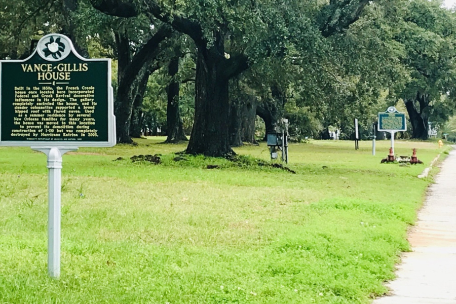 hurricane katrina historiske markører 