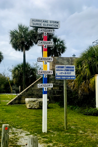 hurricane flood marker 