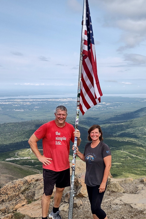 atop Flat Top Mountain