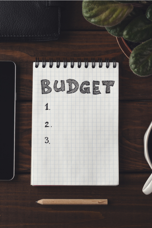 creating a budget for saving money