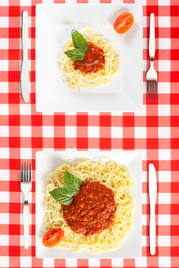 smaller plate size to show methods to cut calories