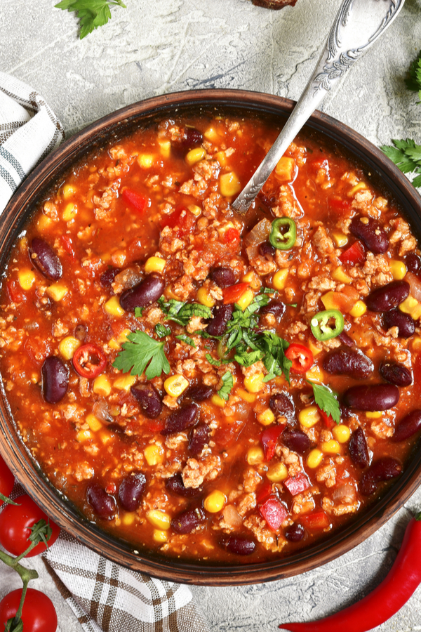 bowl of chili 